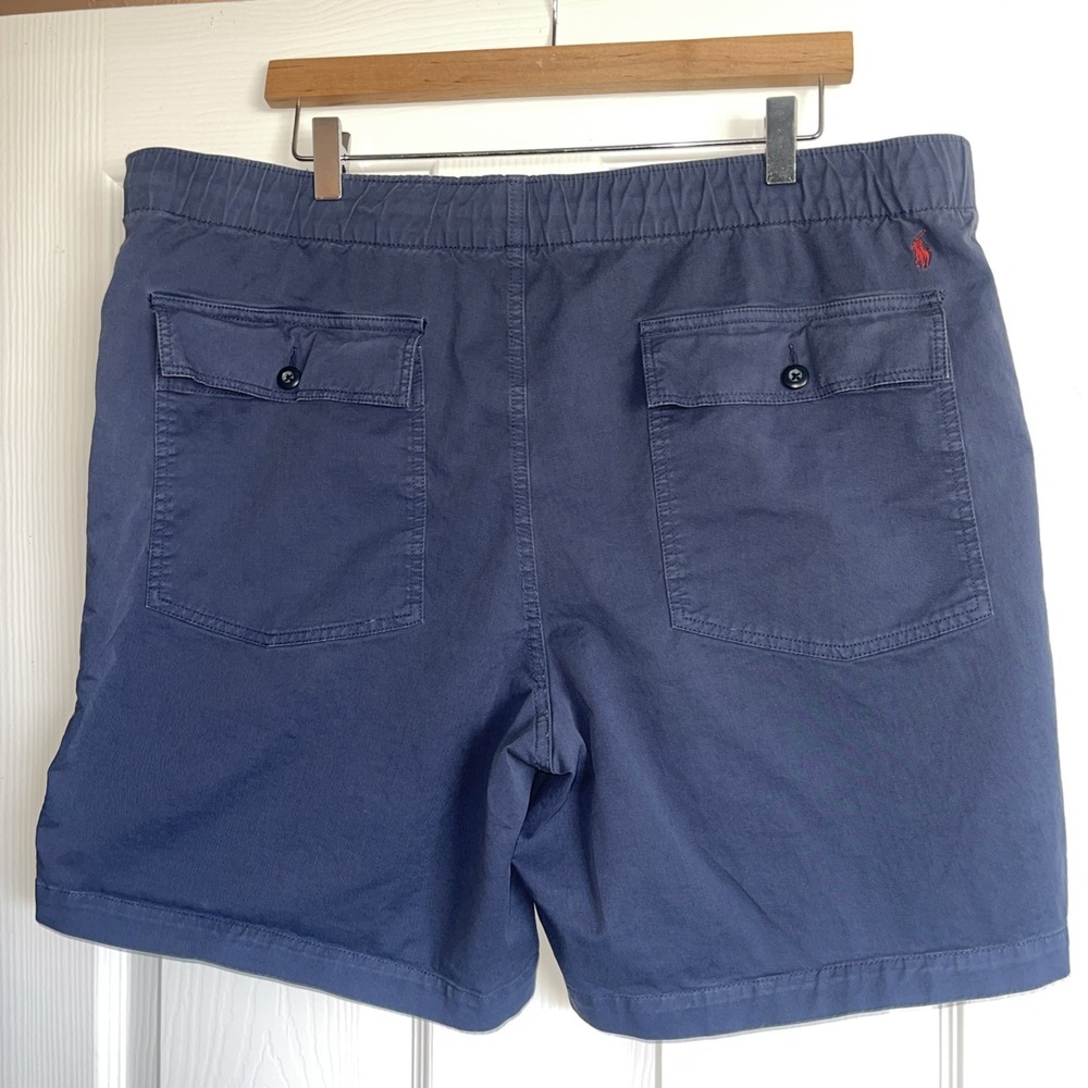 Polo Ralph Lauren Shorts Relaxed Fit Stretch Poplin Pull In Elastic Waist 2XL